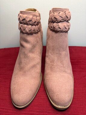 Charlotte Russe Dusty Rose Suede Boots • Size 7 • NIB